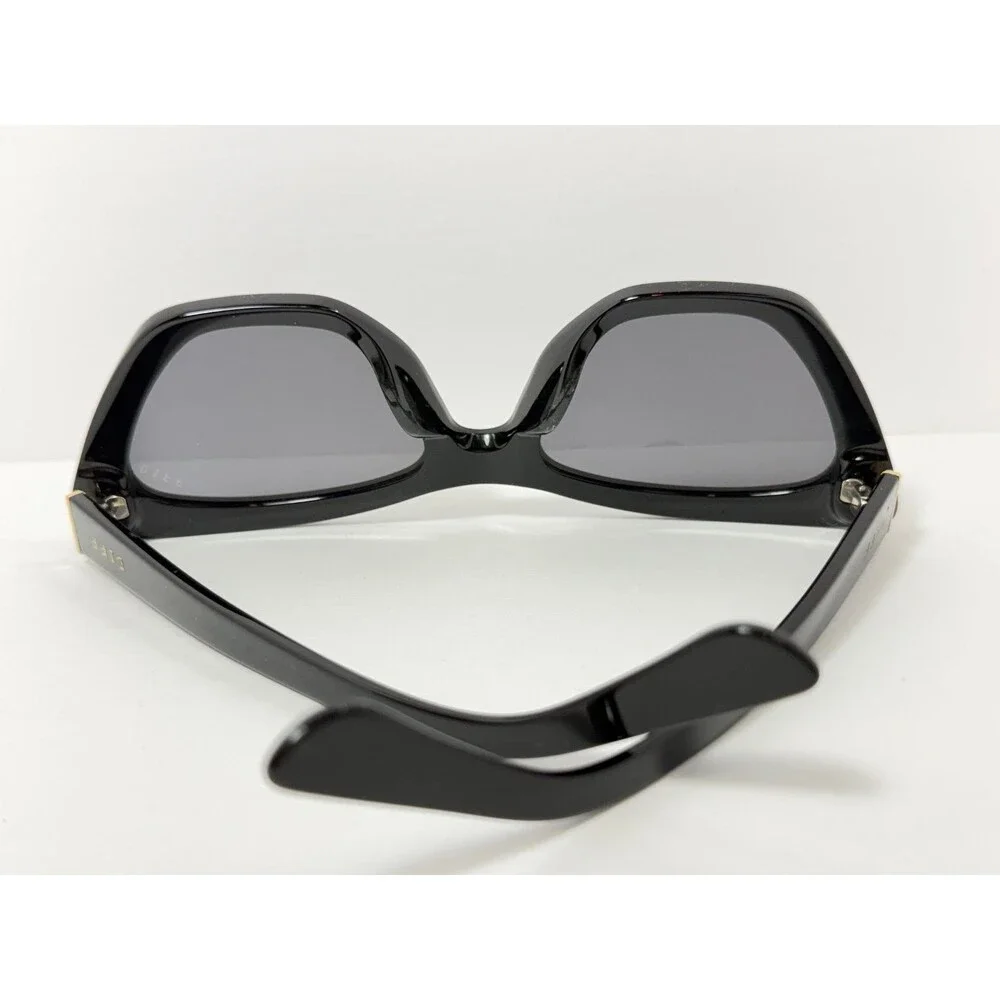 DIFF Eyewear Camila BK GR246 Women's Black Cat Eye Sunglasses 58mm UV Protection
